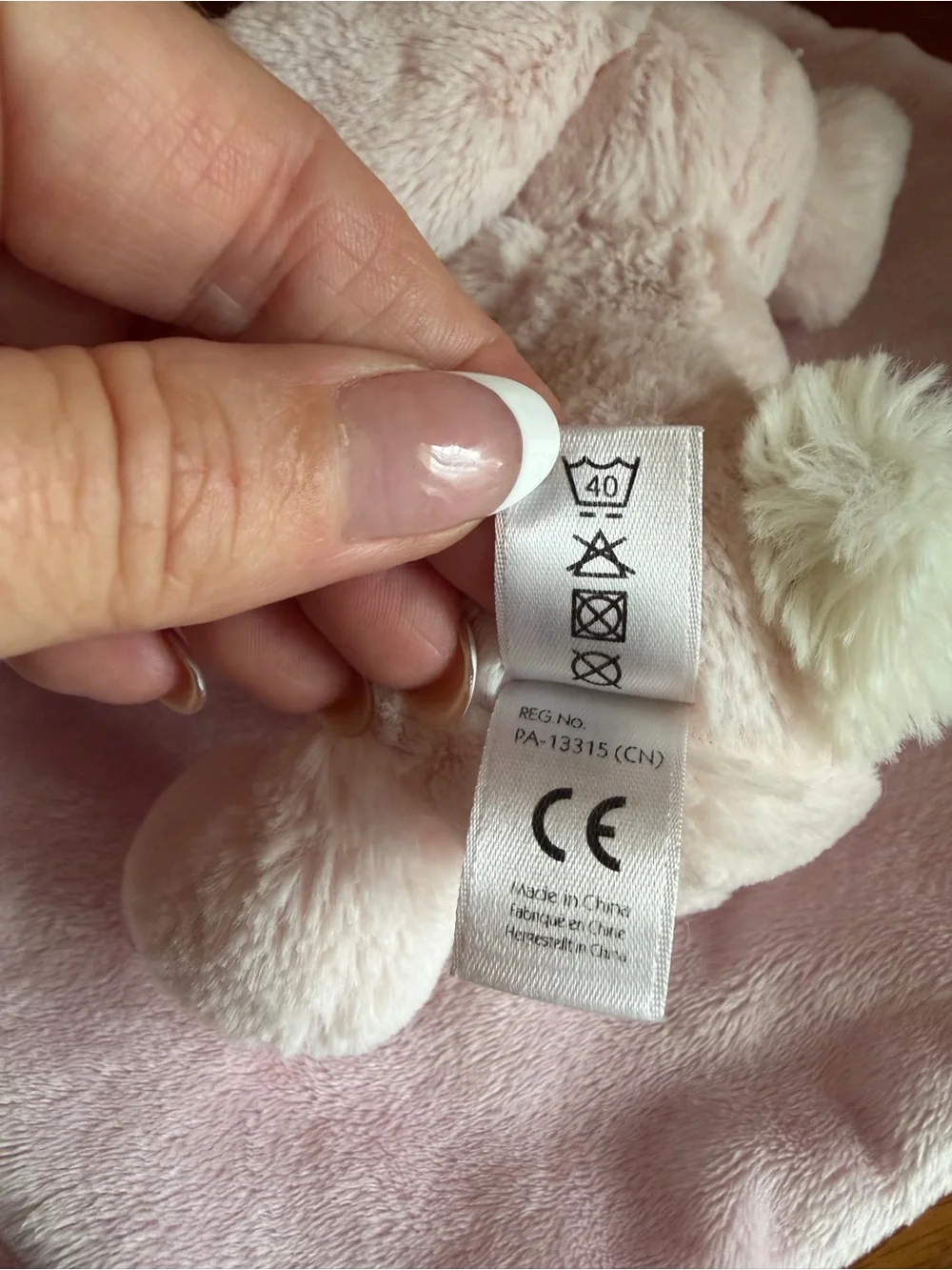 Jellycat Bashful Bunny Comforter - Pale Pink Plush